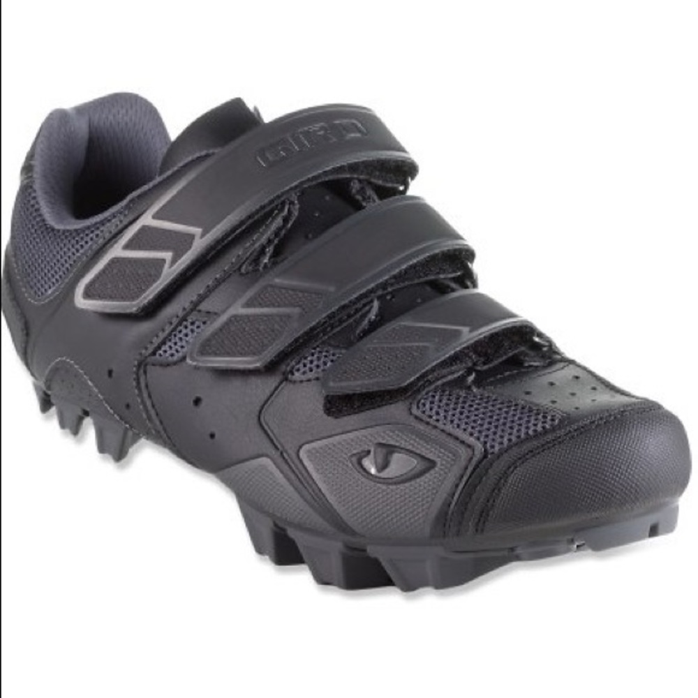 Giro Men's Black Gray Athletic Cycling Shoes